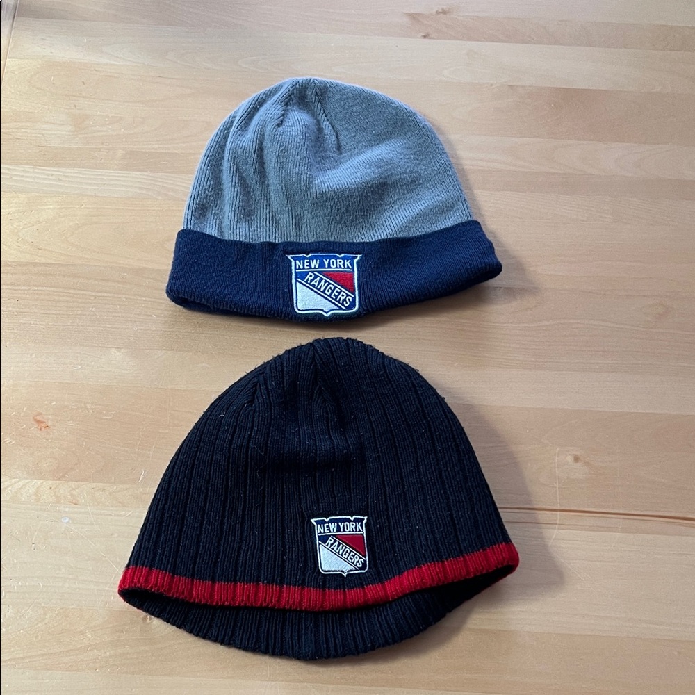 Men’s NY Rangers  Beanie Set